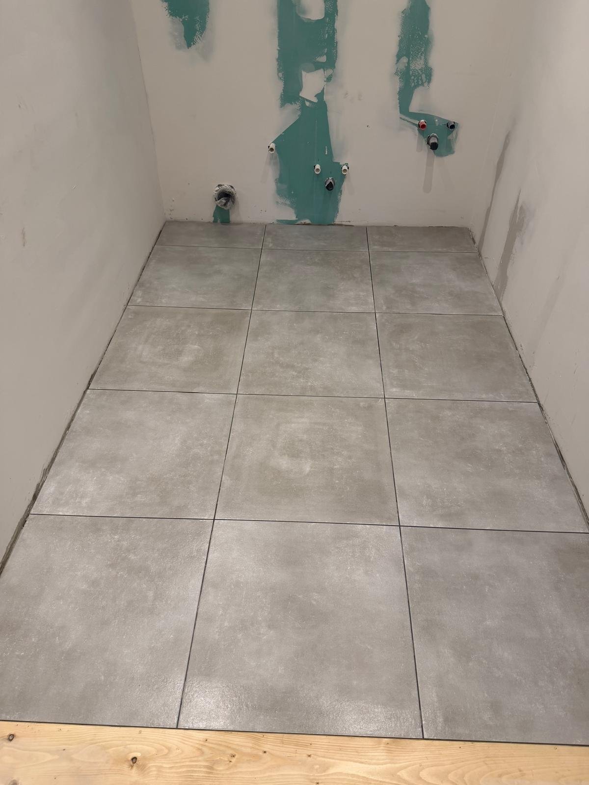 Carrelage 60x60 effet béton salle de bain SikHabitat Liège