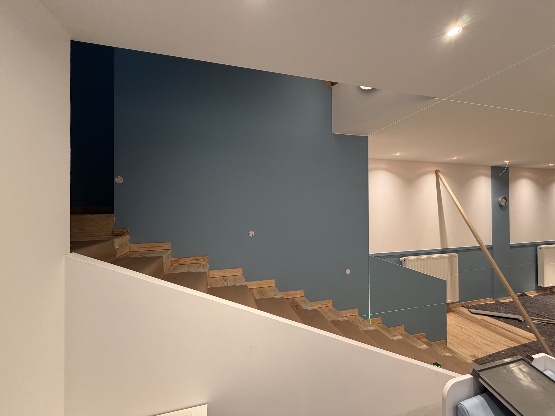 Vue d'en bas — espace avant intervention
