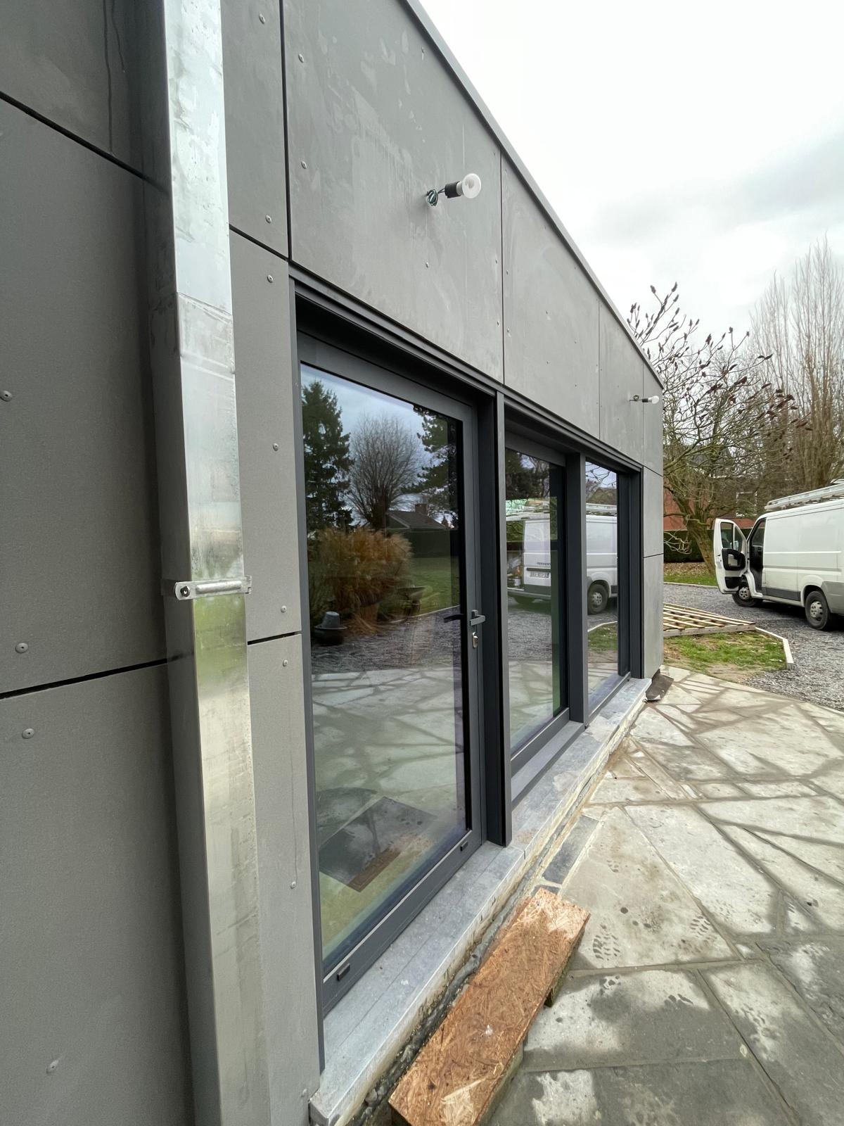 Extension bardage Equitone Natura SikHabitat Juprelle