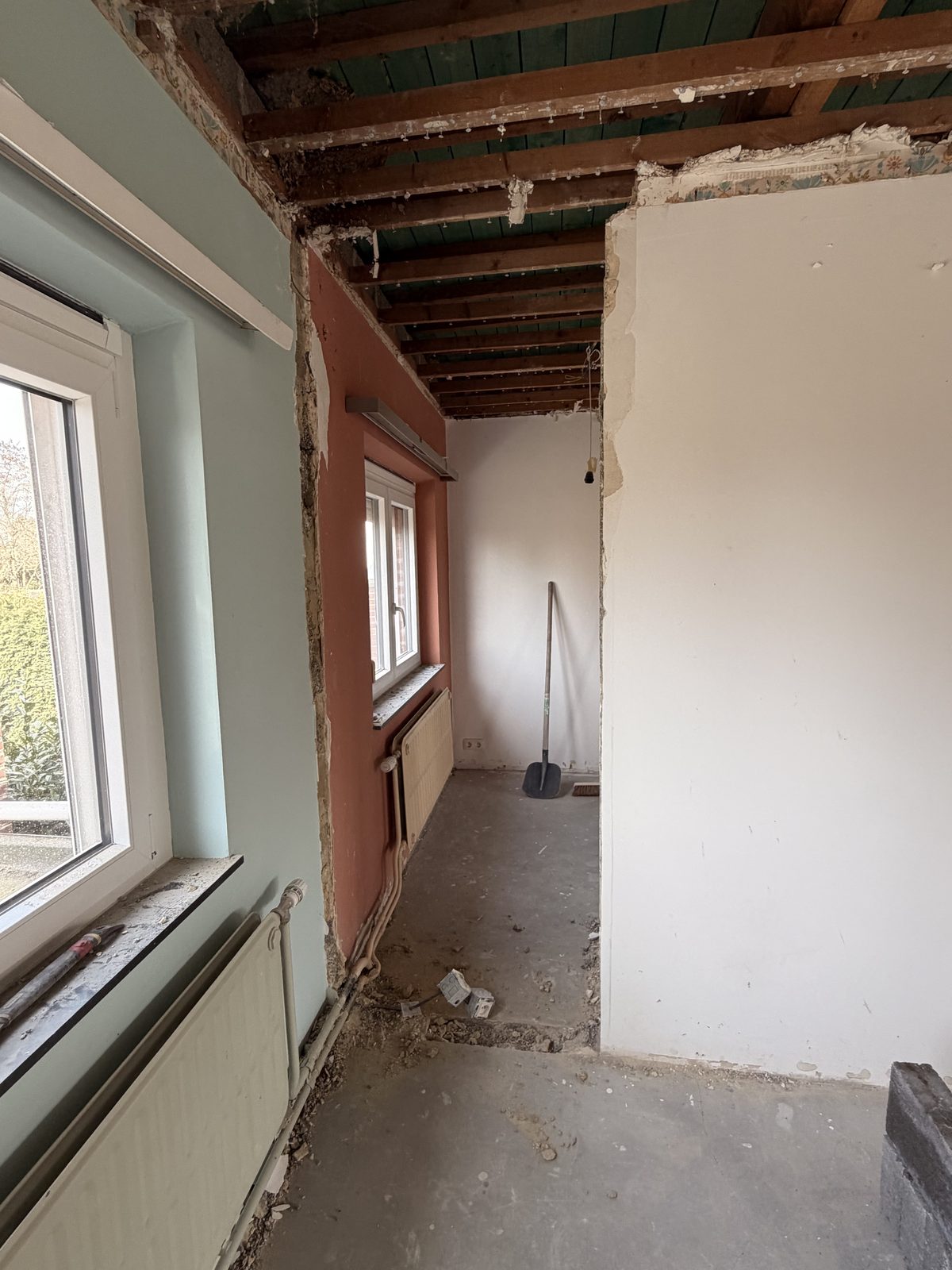 Travaux d'ouverture de baie en cours — SikHabitat
