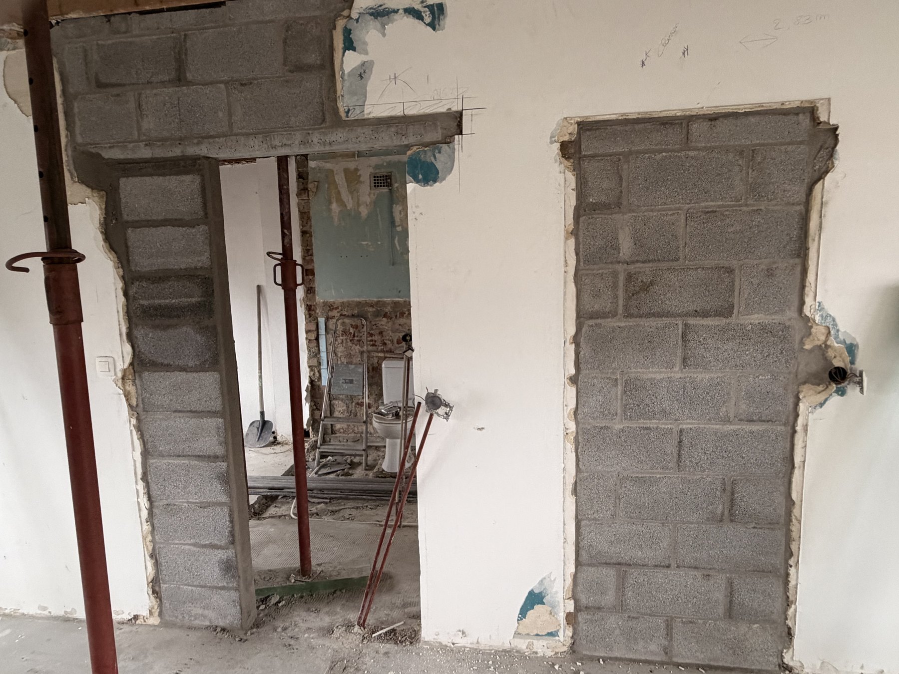 Ouverture de baie et remaçonnage bloc SikHabitat Grivegnée