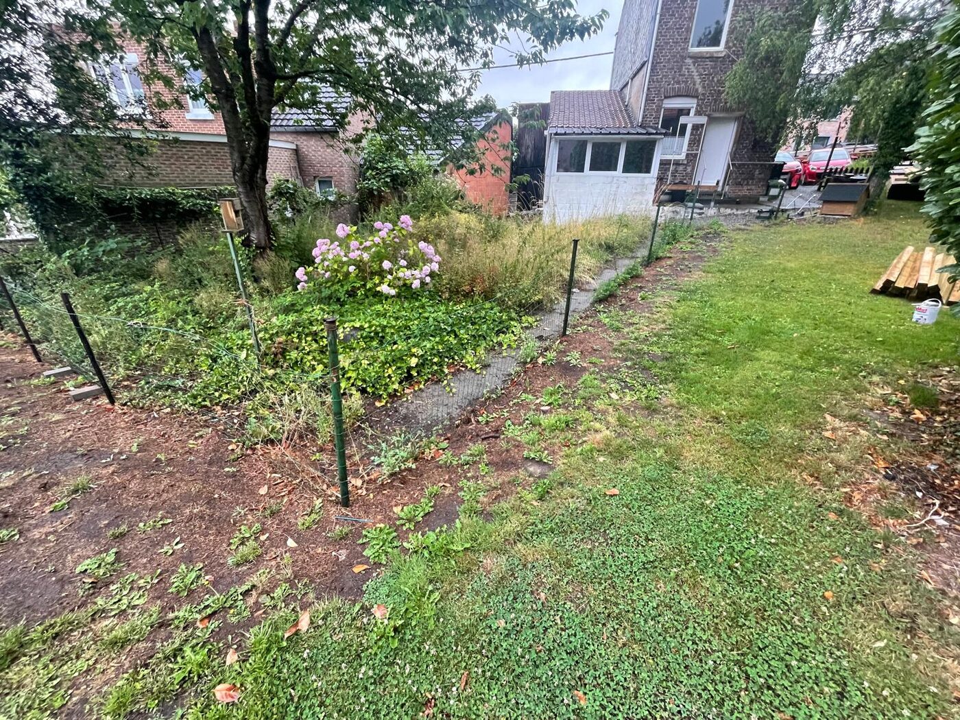 Vue du jardin avant travaux