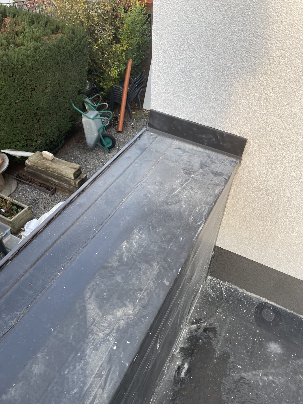 Détail relevé EPDM sur acrotère